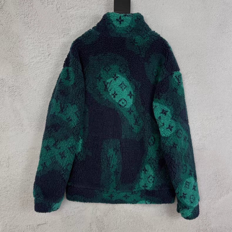 Louis Vuitton Dark Green Monogram Teddy Jacket Size L