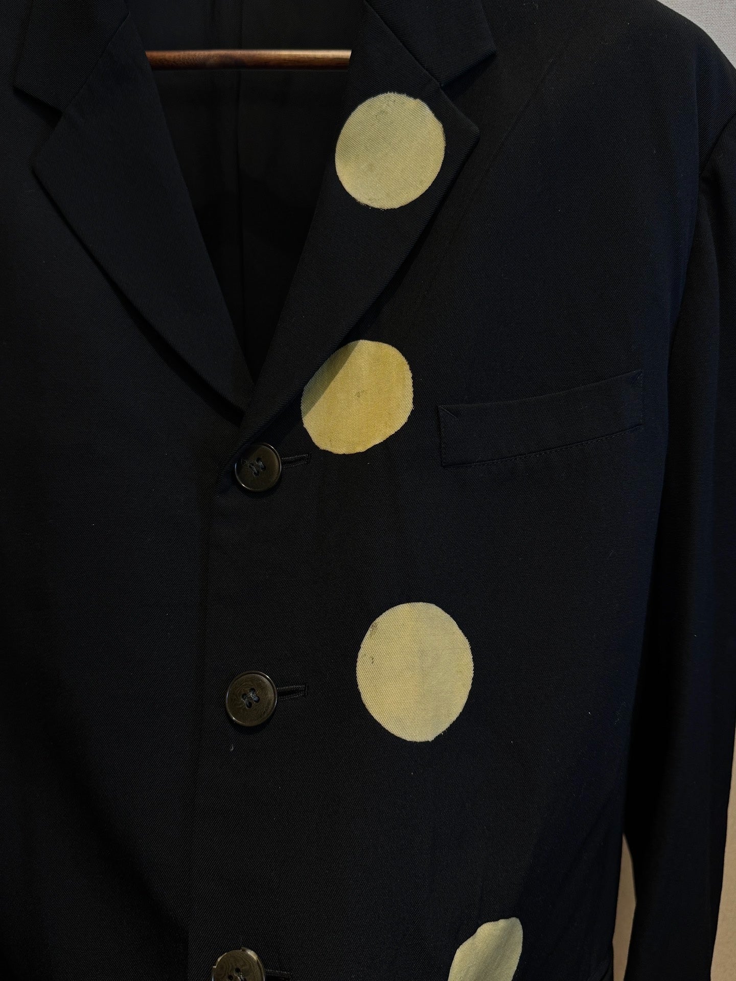 Yohji Yamamoto 96AW Moon Discharge Print Suit