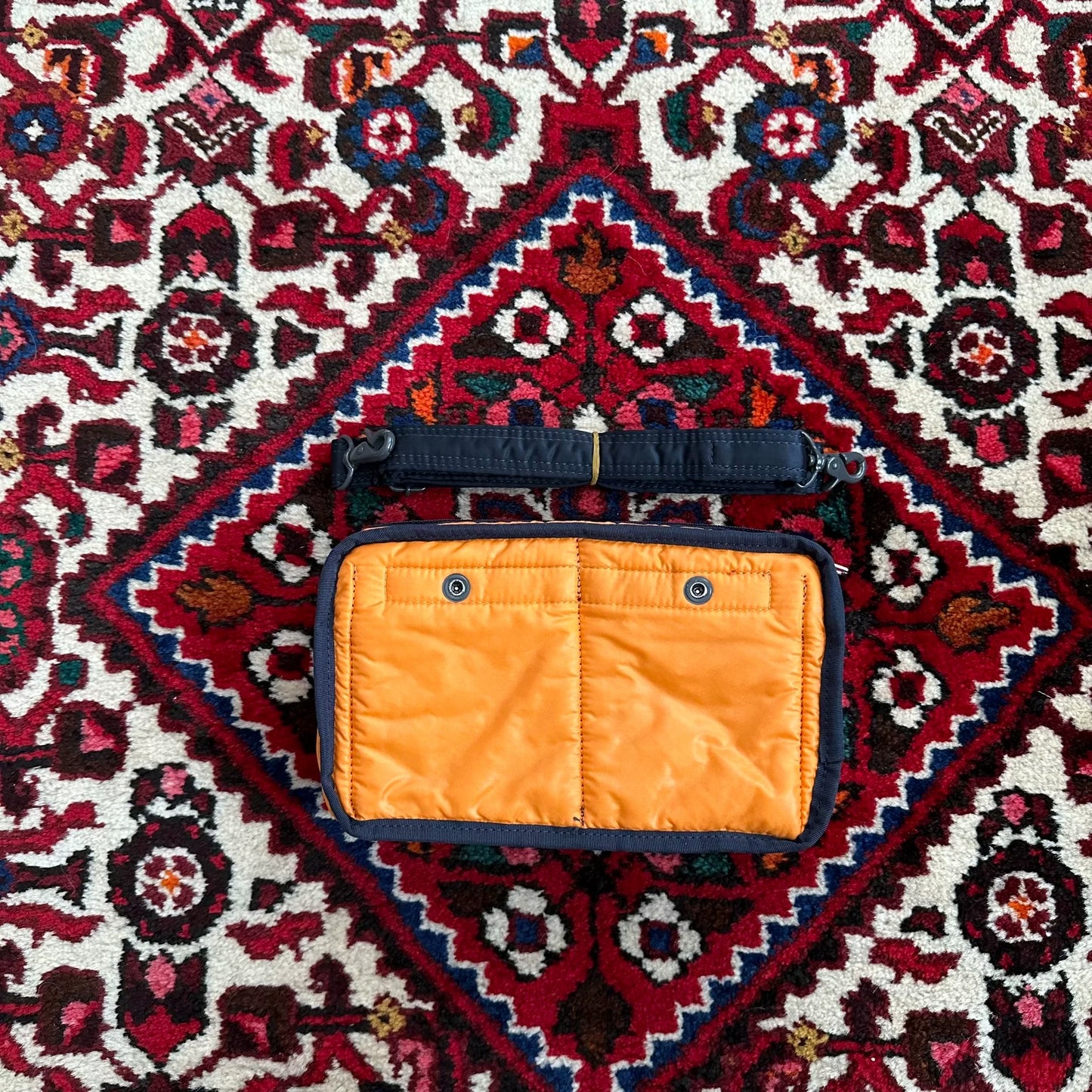 head porter navy crossbody shoulder bag