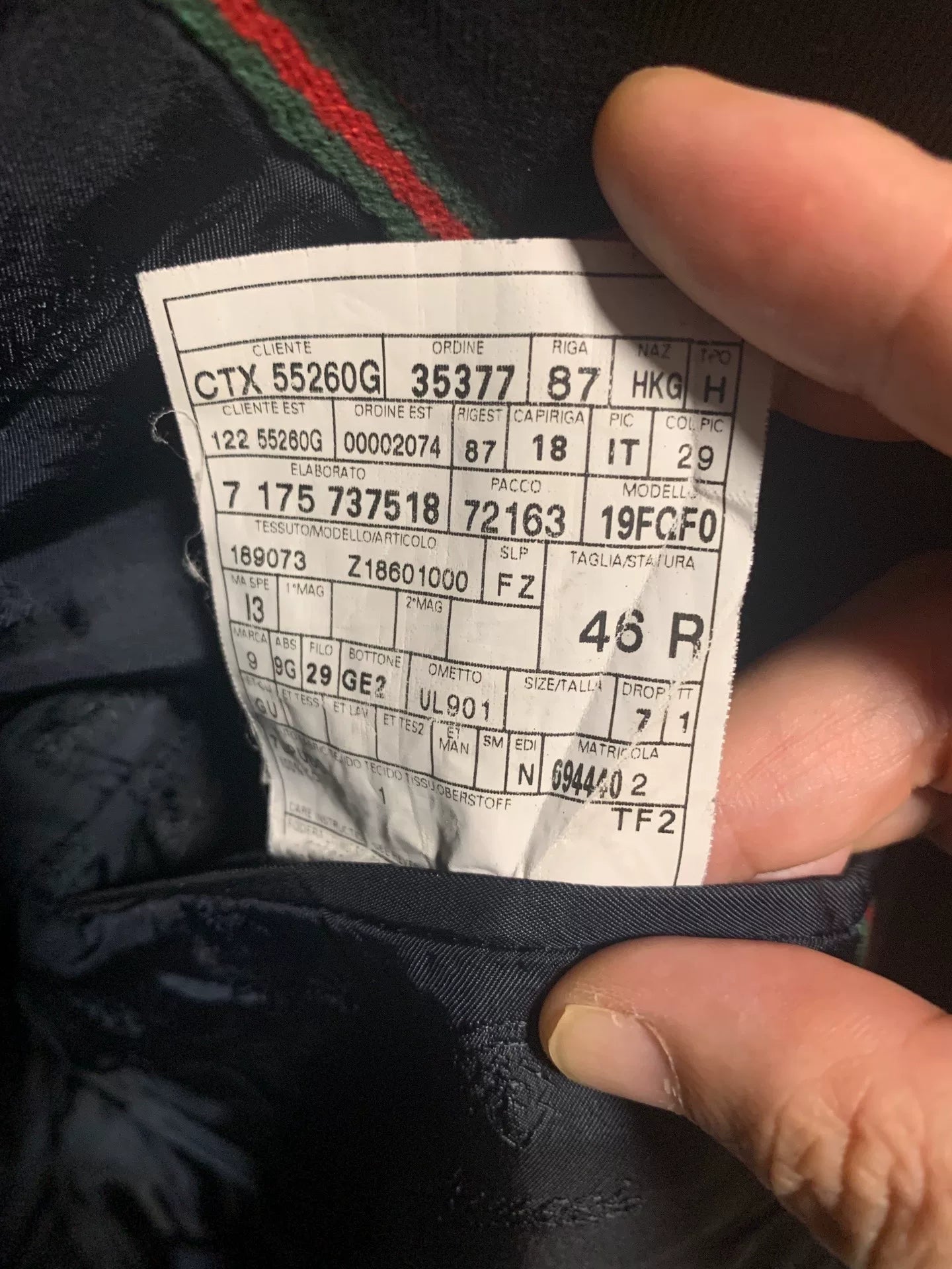 black fitted blazer size 46 by Gucci