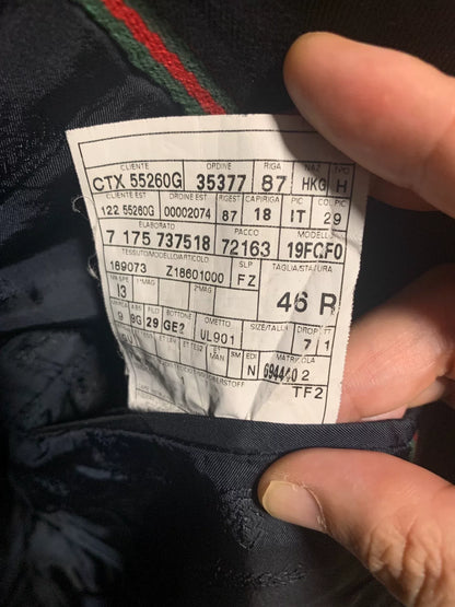 black fitted blazer size 46 by Gucci