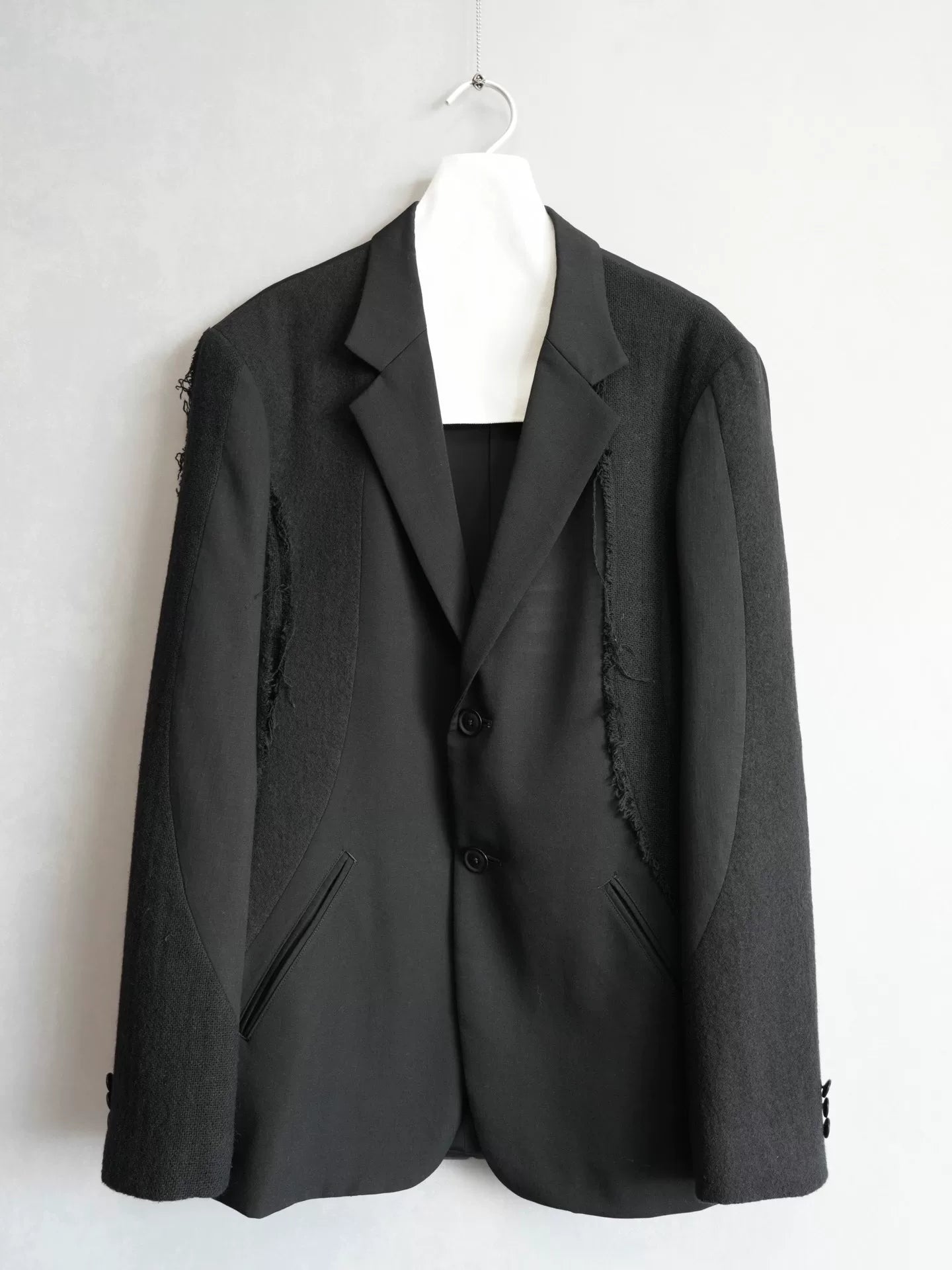 Yohji Yamamoto Knitted Patchwork Jacket
