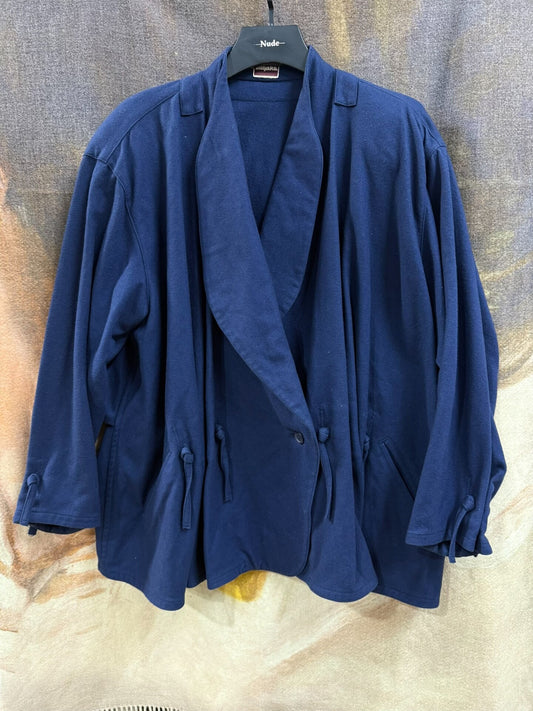 issey miyake pleated drawstring wool coat