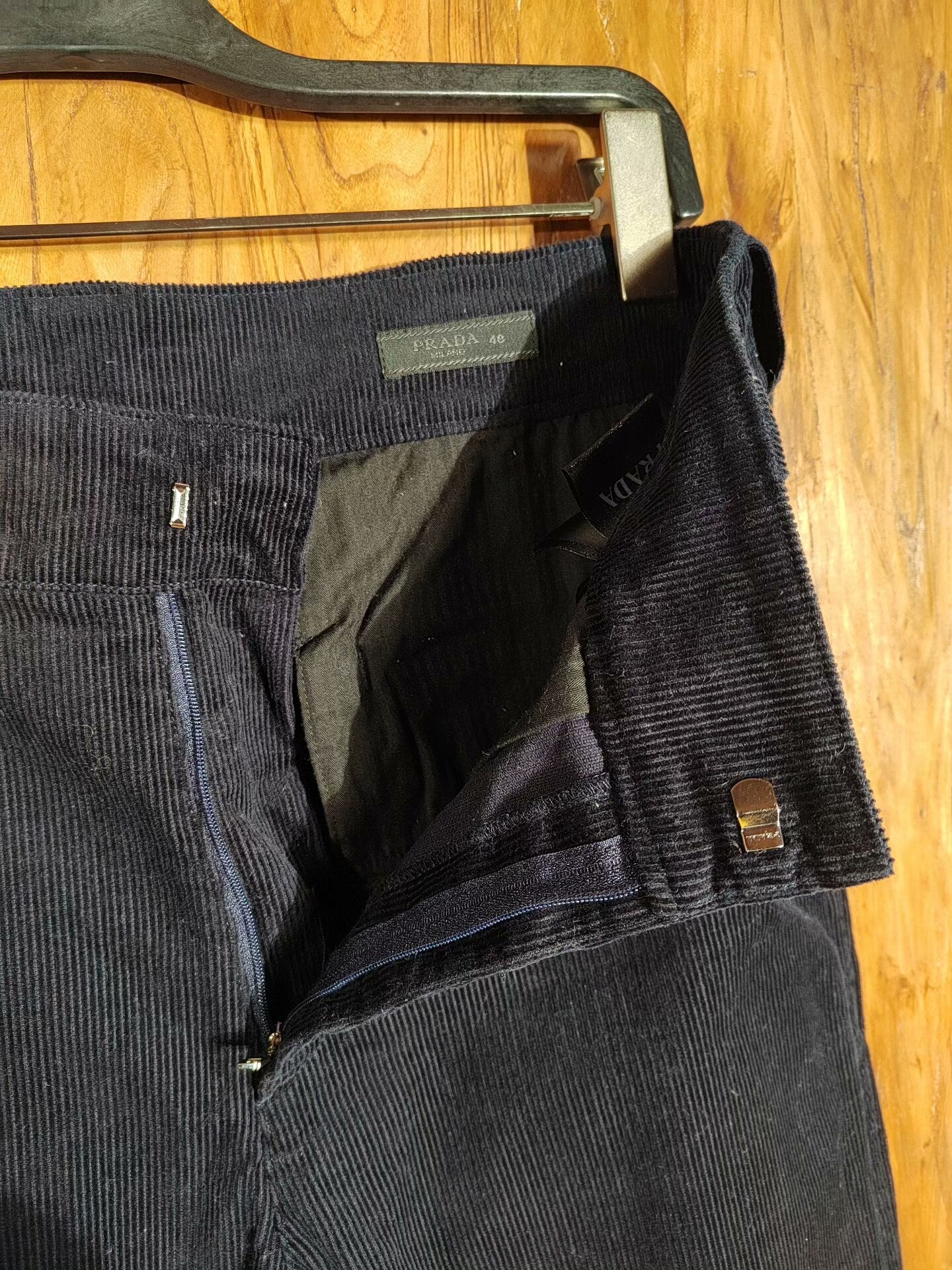 Prada Corduroy Casual Trousers Size 48