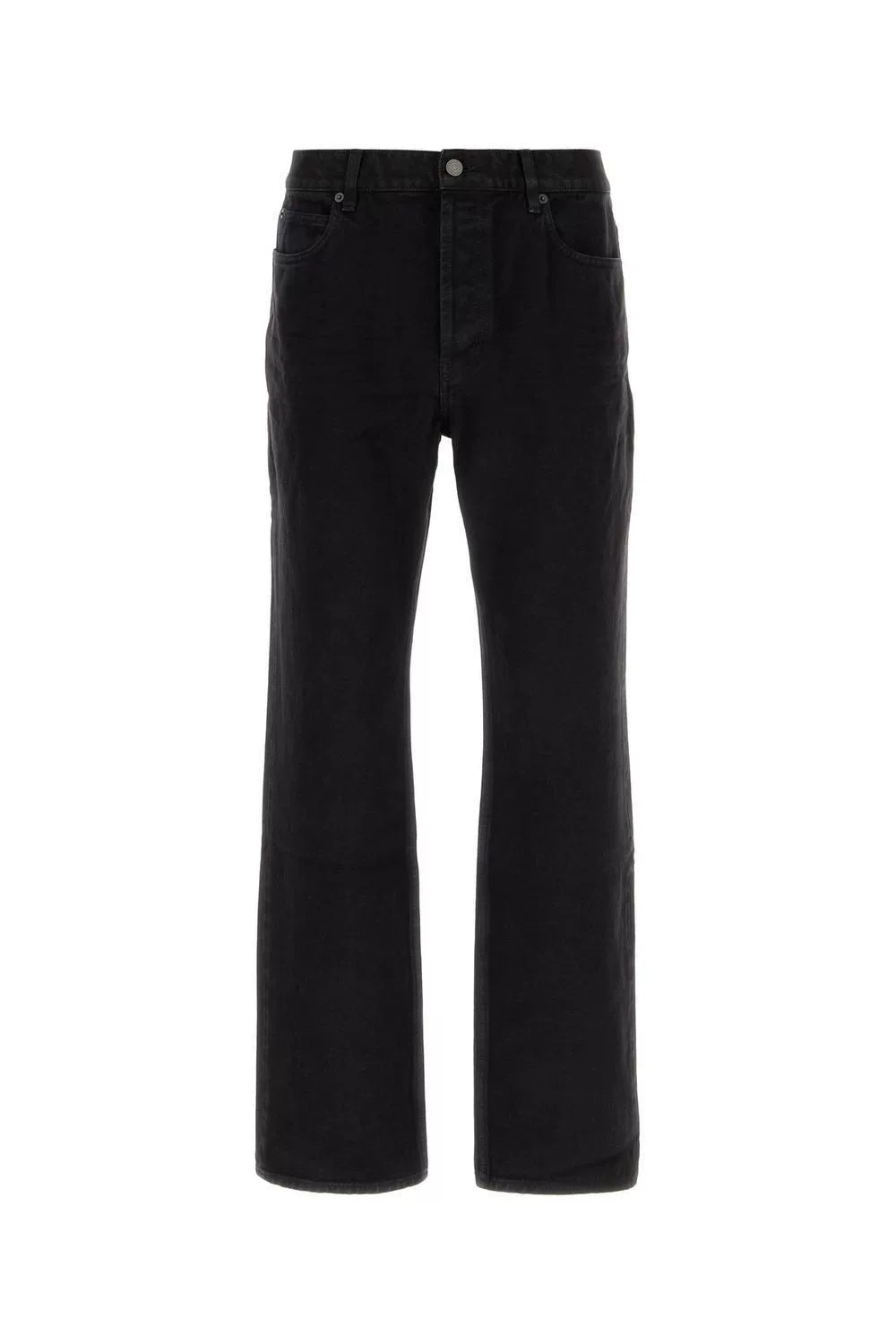 SAINT LAURENT Black Wide-Leg Jeans