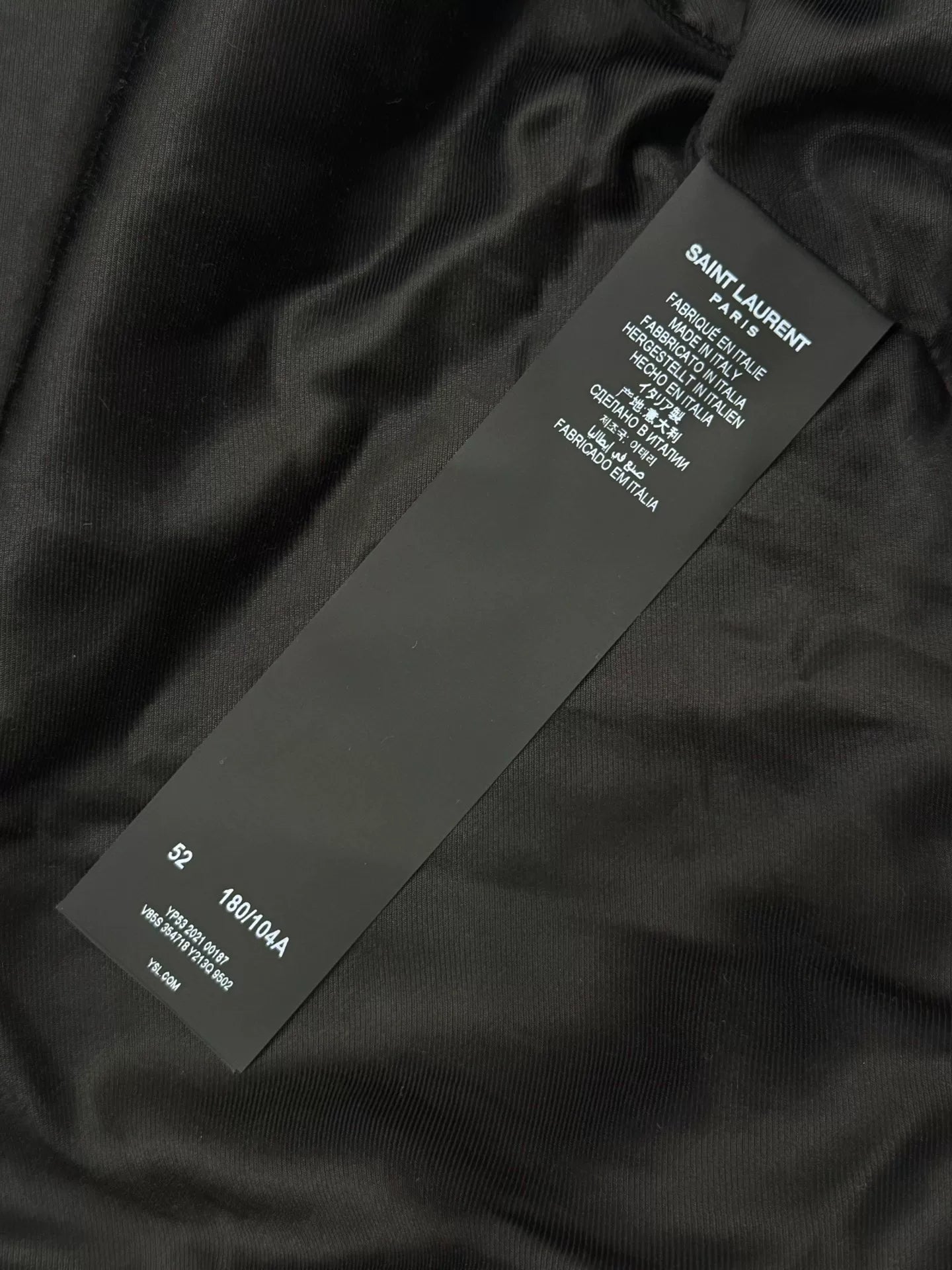 white baseball jacket by saint laurent