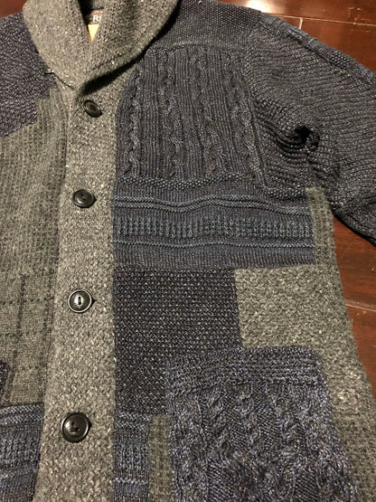 RRL work sweater with unique knit pattern