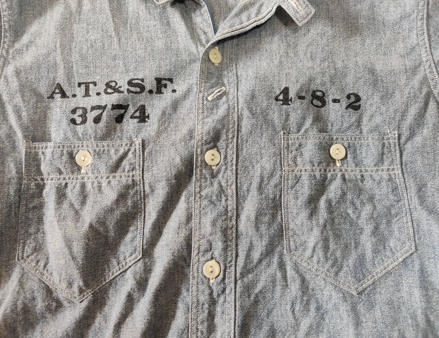 freewheelers chief printed button-up shirt