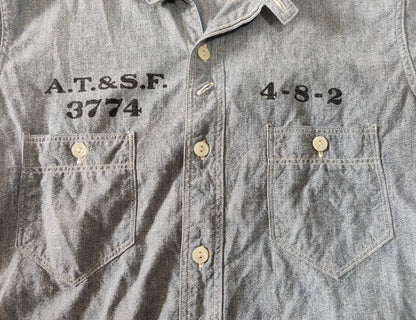 freewheelers chief printed button-up shirt