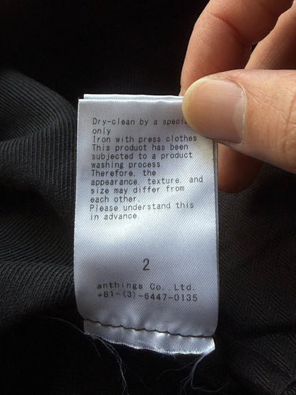 A.PRESSE Silk Cotton Casual Trousers