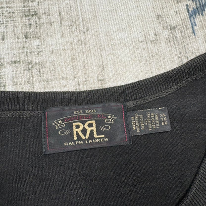 RRL 25SS Distressed Stripe Short-Sleeve T-shirt