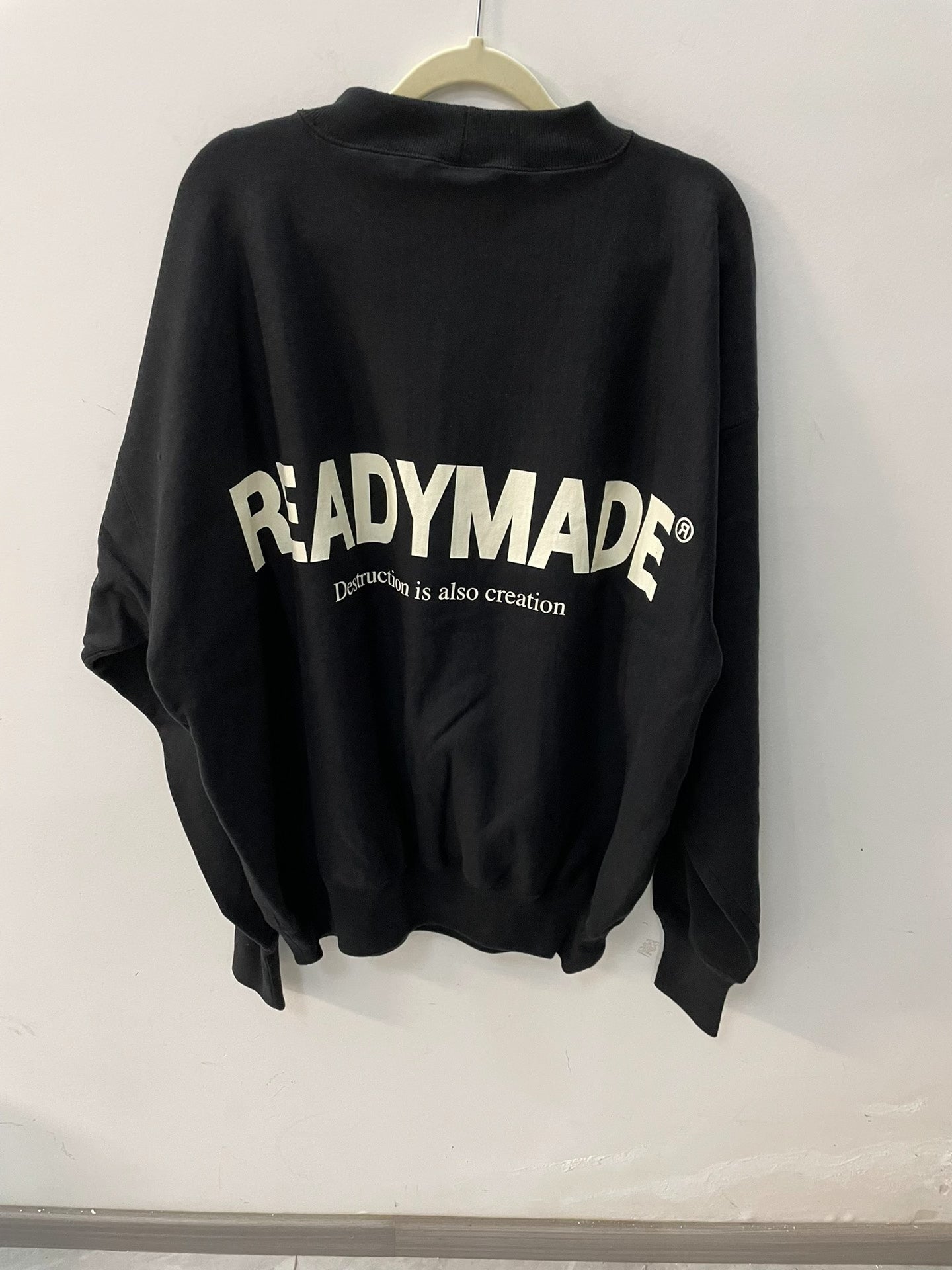 READYMADE Crewneck Long Sleeve Fleece Hoodie