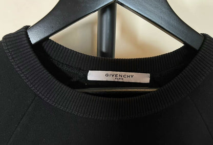 Givenchy Black Distressed Logo Sweatshirt