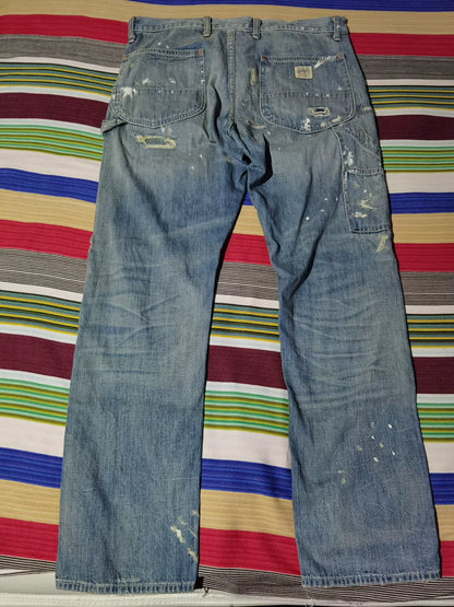 Ralph Lauren Extremely Distressed Paint Jeans