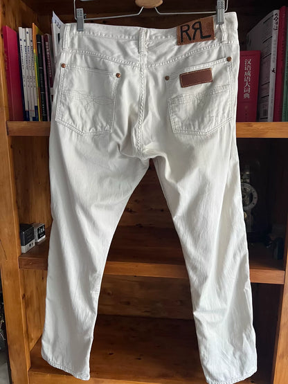 RRL Double RL Light Beige Denim Pants