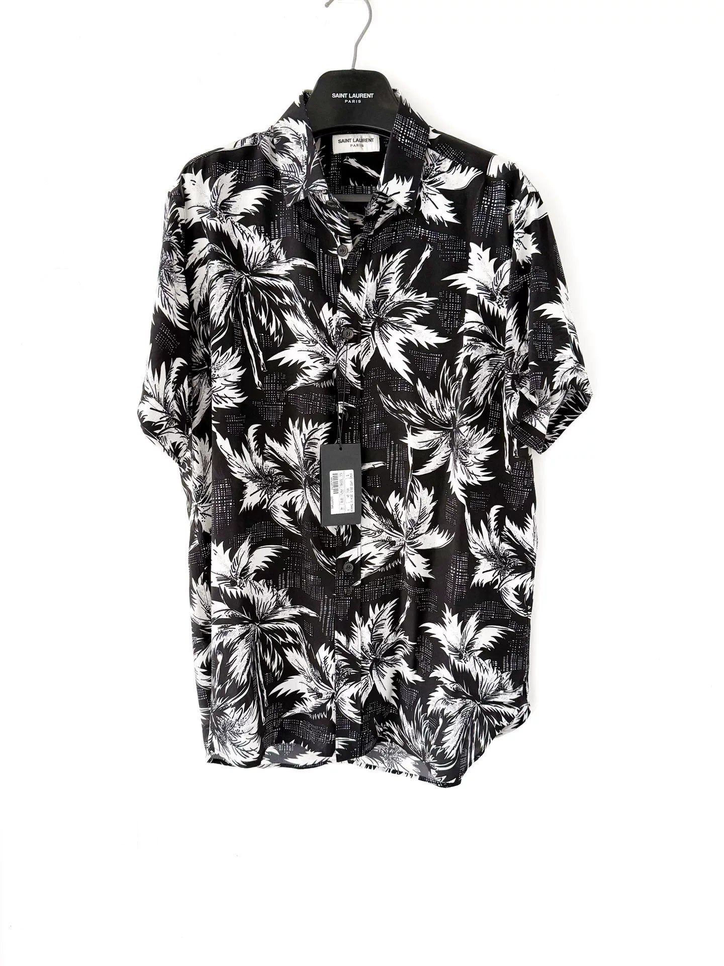 Saint Laurent 2014ss Black Silk Shirt
