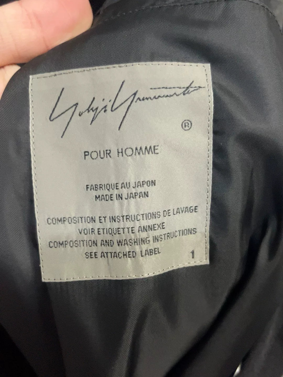 Yohji Yamamoto 19AW White Button Military Coat