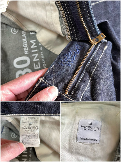 Vanquish & Fragment Gold Lightning Denim