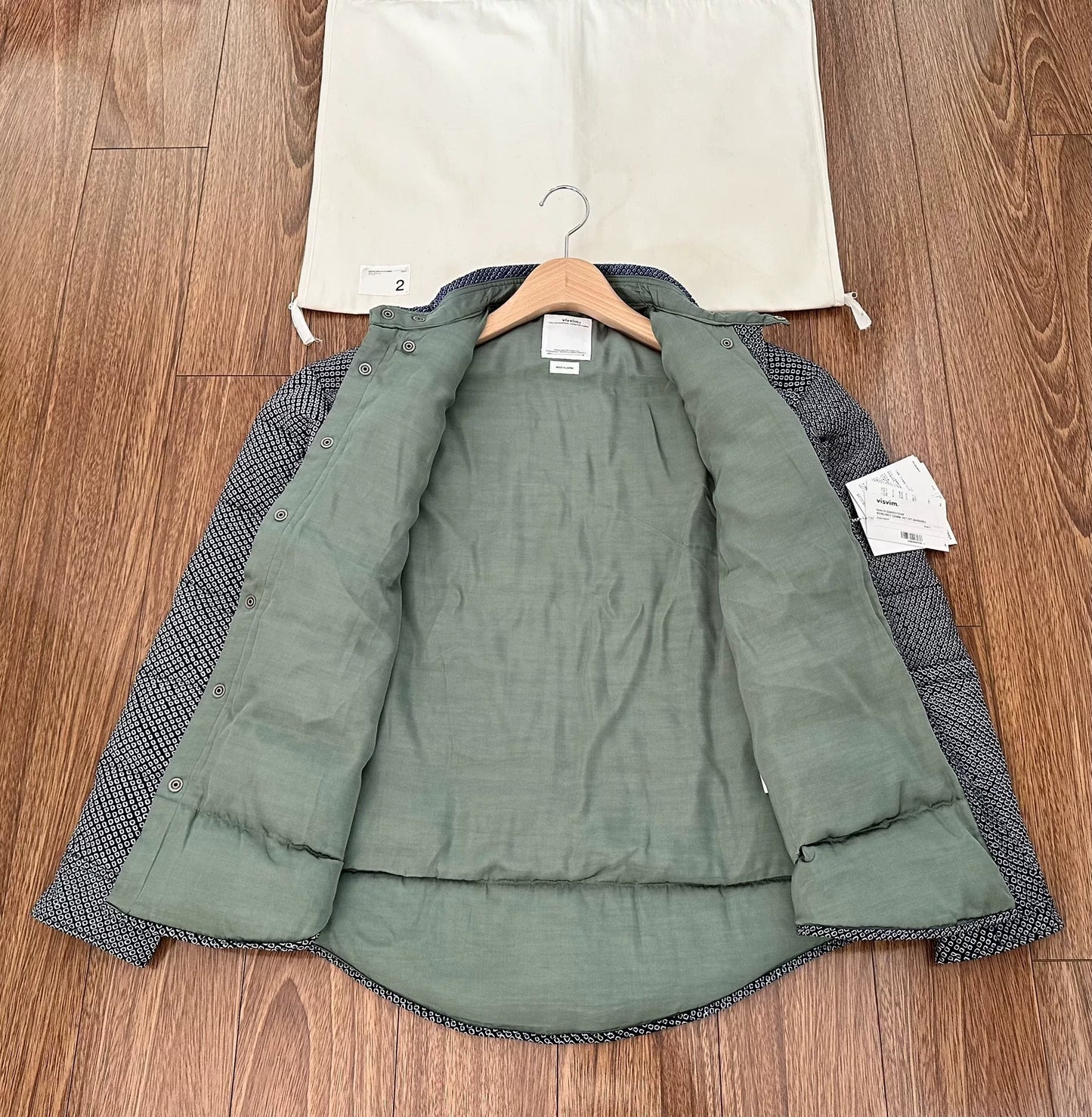 visvim kerchief down jacket shibori