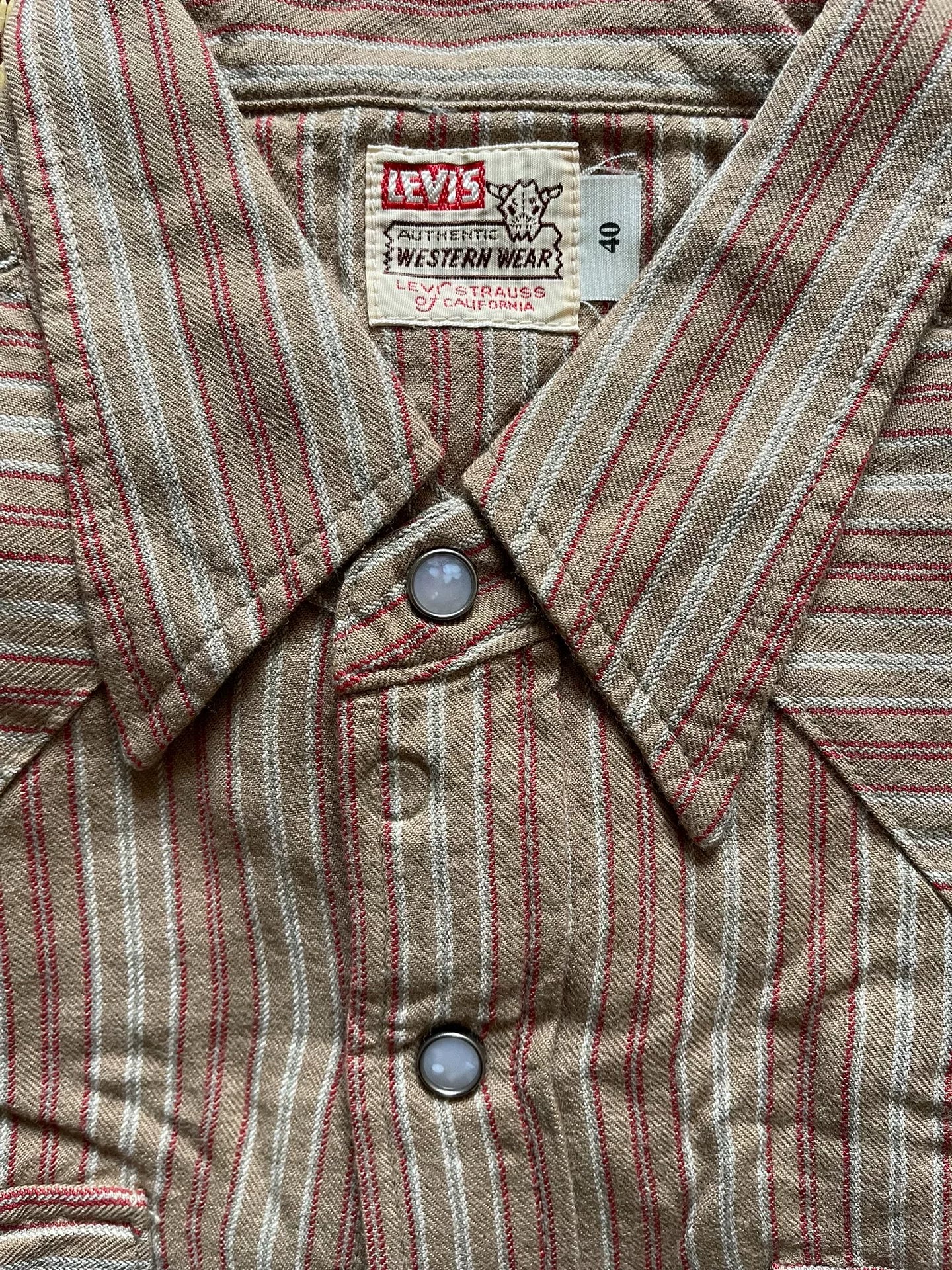 Levis LVC Plaid Long-Sleeve Shirt 40