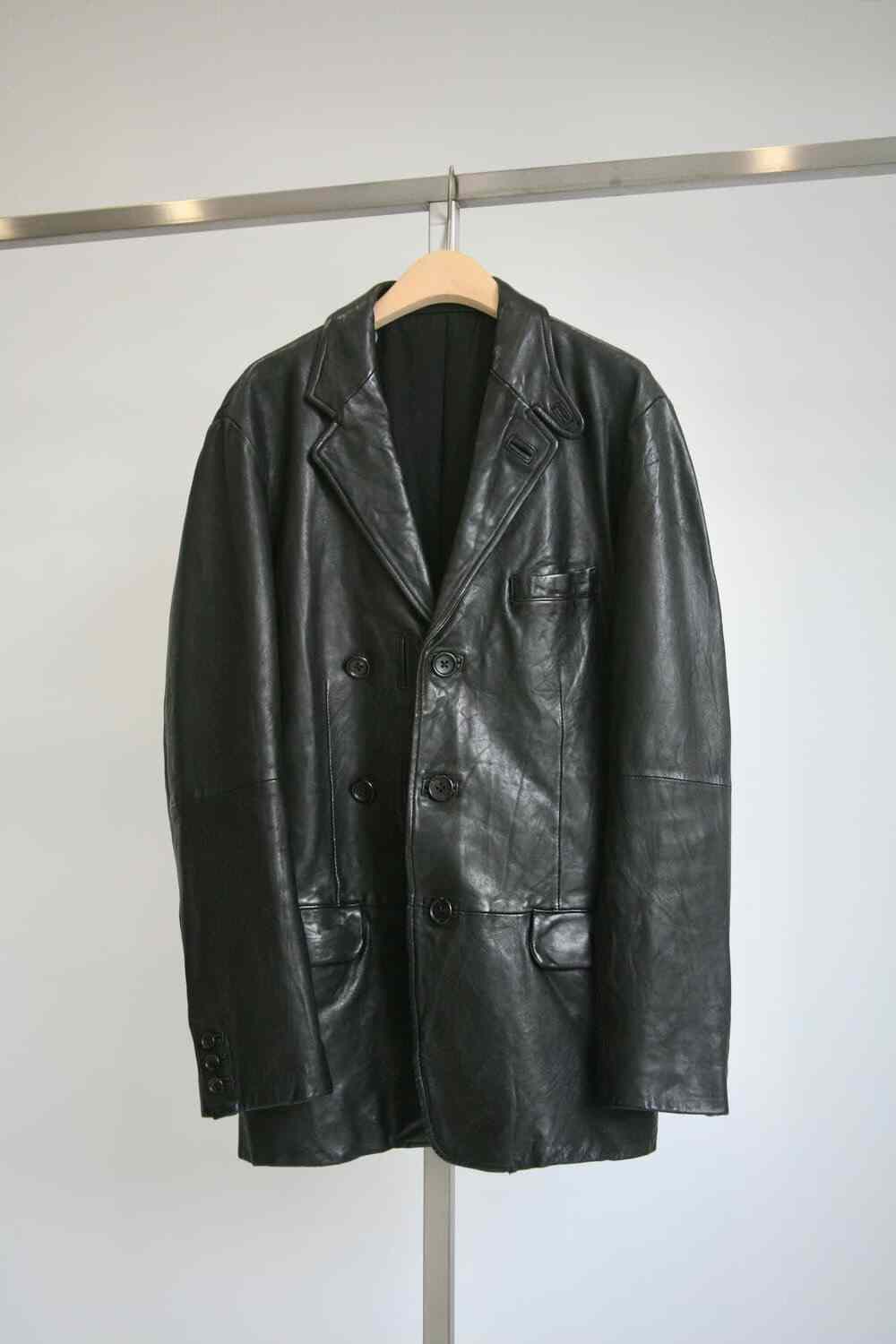 Yohji Yamamoto Pour Homme Runway Leather Jacket