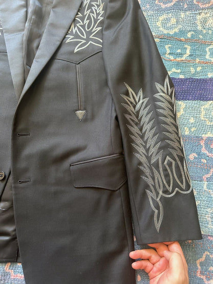 ralph lauren embroidered western jacket