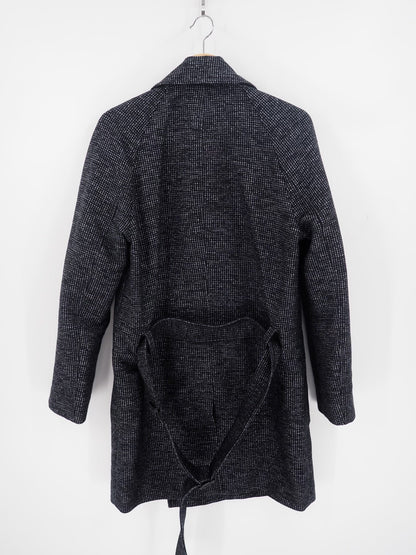 Balenciaga FW13 Black Gray Blend Coat