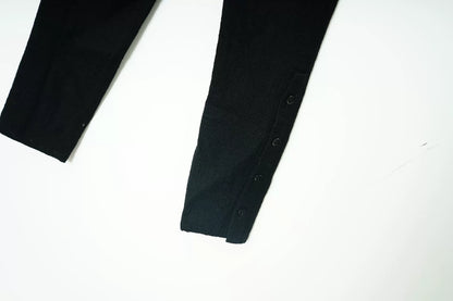 Yohji Yamamoto Button Slim Wool Military Pants