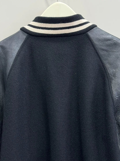 gucci wool leather bomber jacket size 50