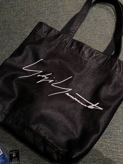 Yohji Yamamoto Leather Tote Bag
