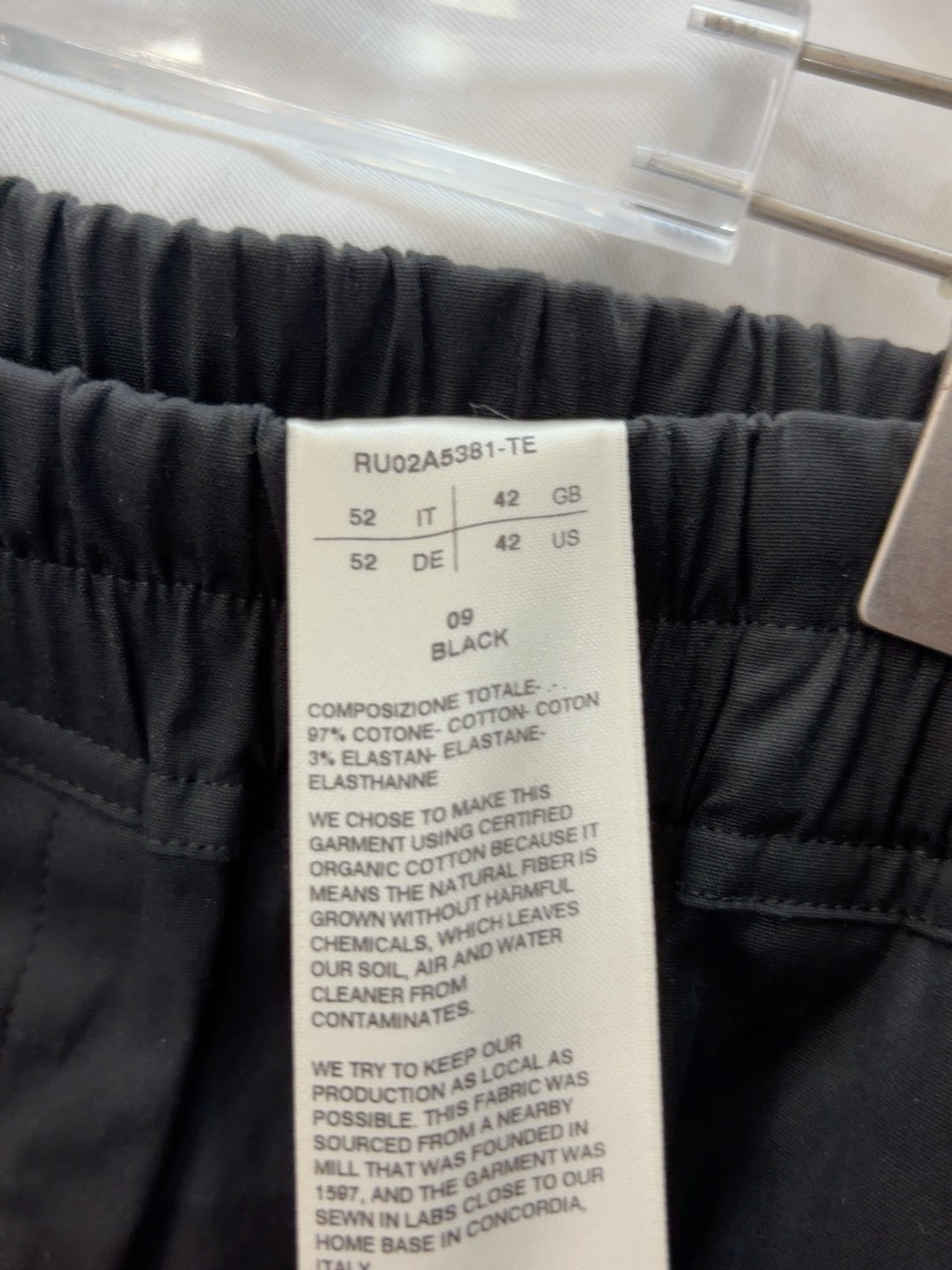 Rick Owens Main Line Cropped Black Pants