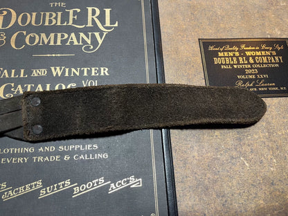 rrl woven leather belt by ralph lauren