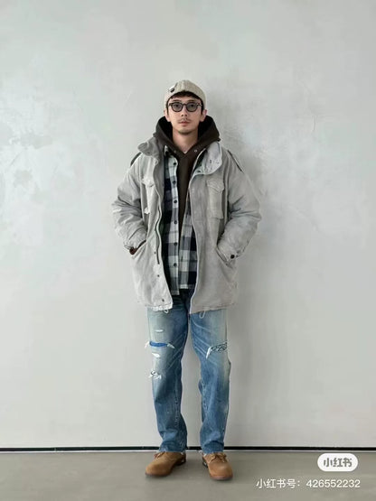 visvim bickle g.cords utility jacket grey