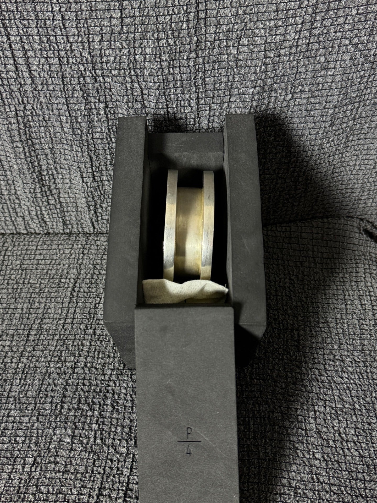 acid silver deep groove bracelet