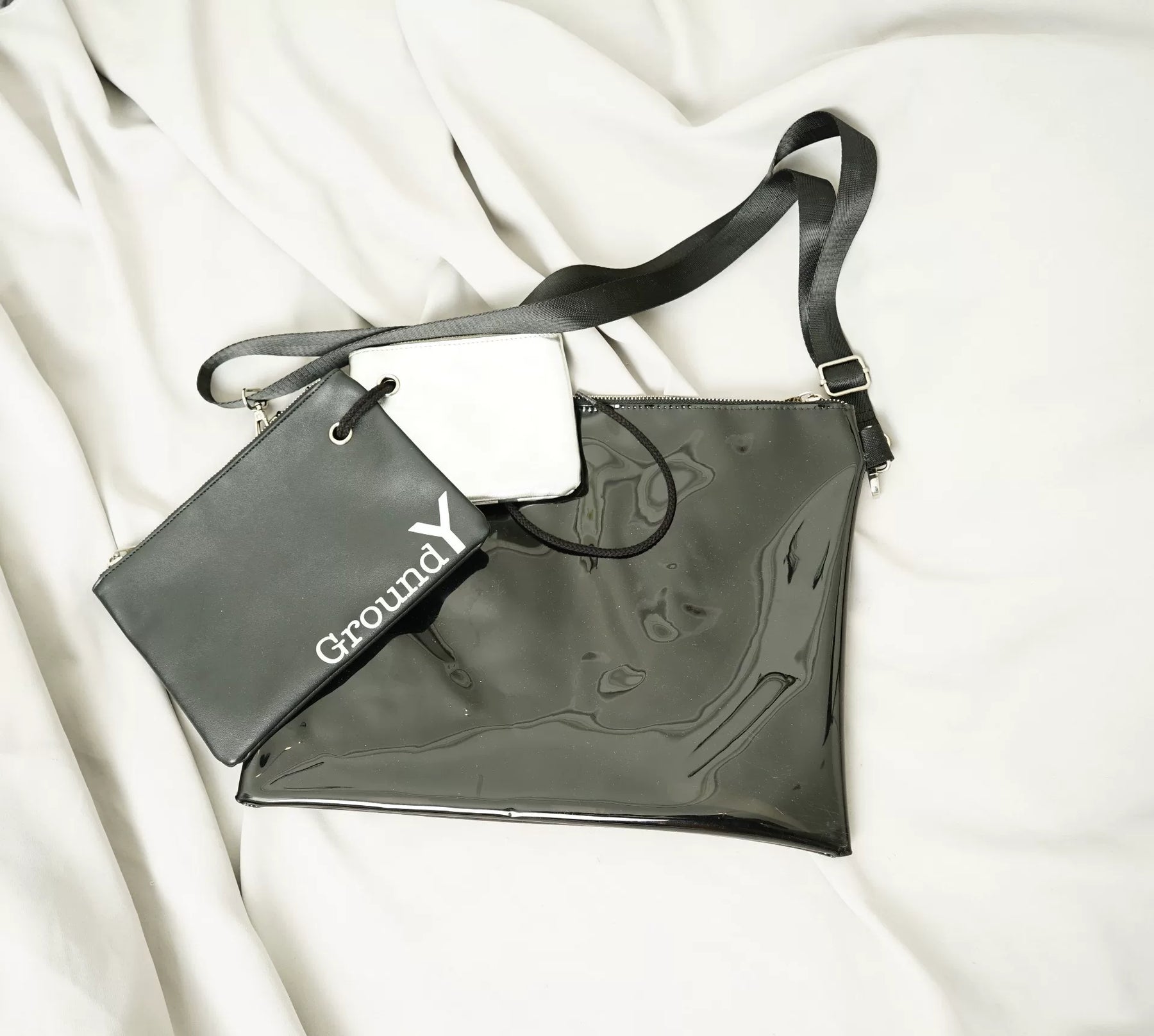 Yohji Yamamoto 3-in-1 PVC Crossbody Bag