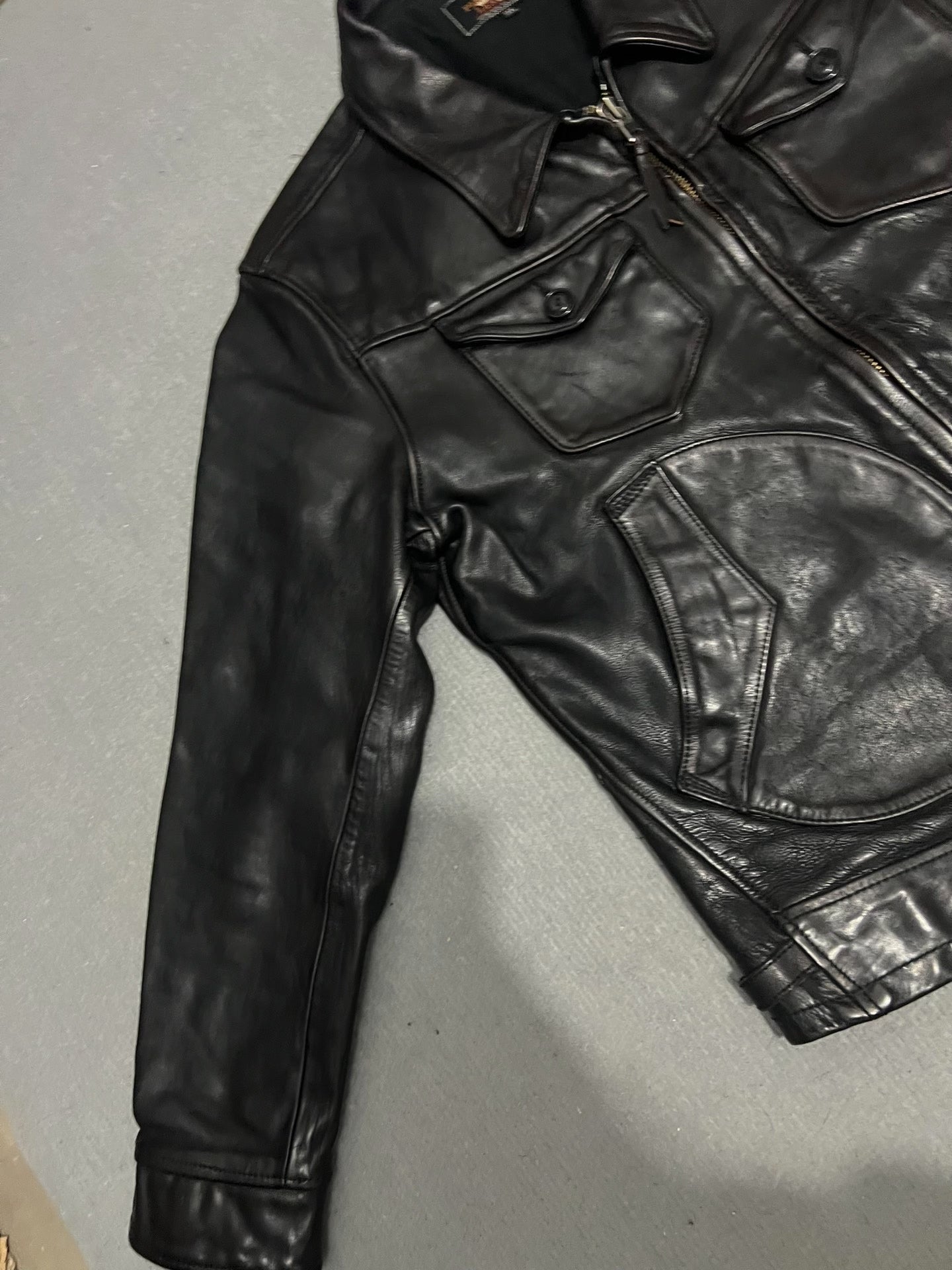 Men's Leather Jacket XXXL Size