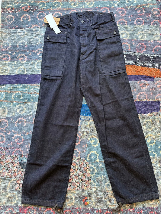 RRL Navy Large Pocket Military Pants