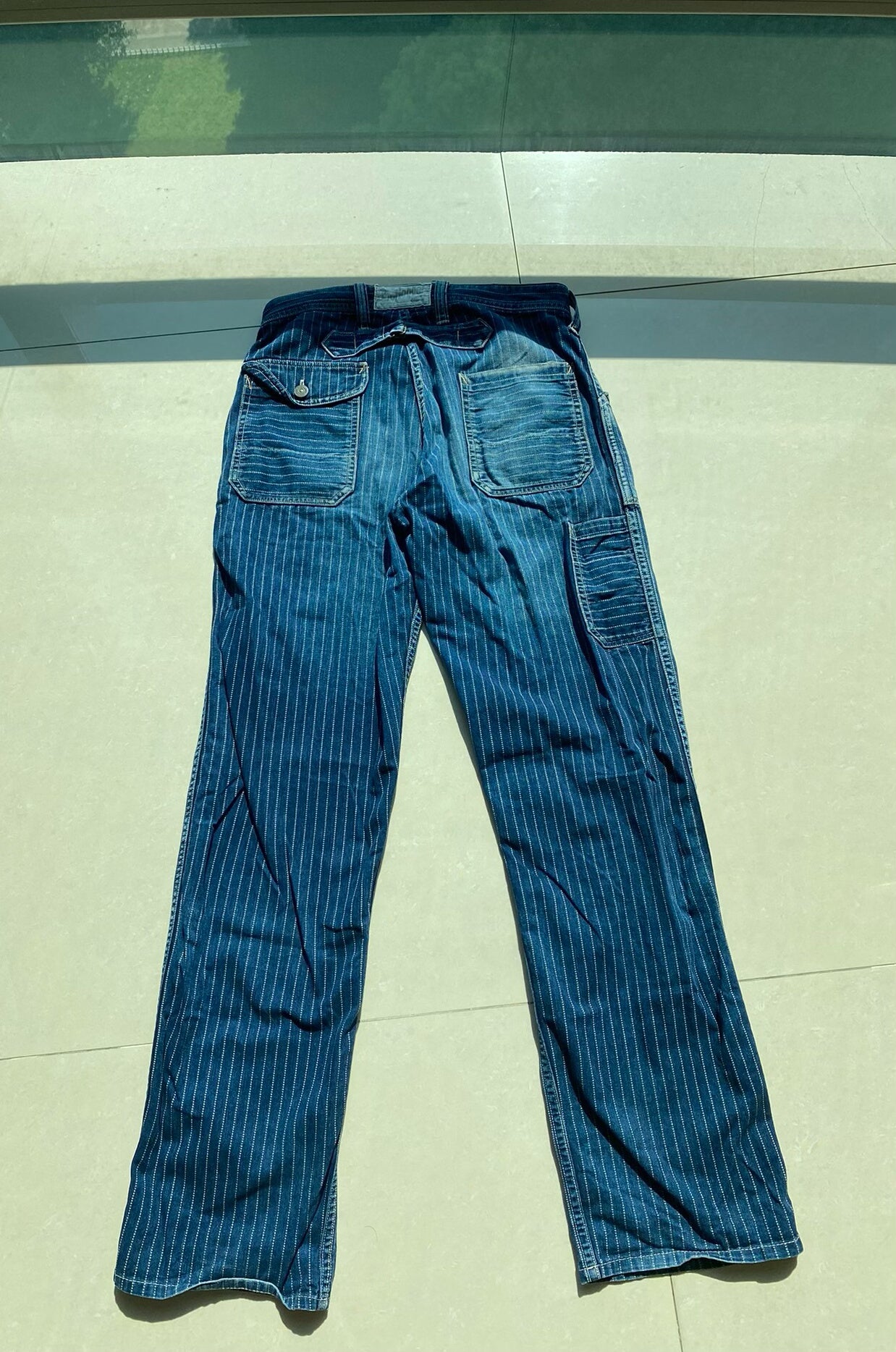 longshoreman bootleggers denim pants for men