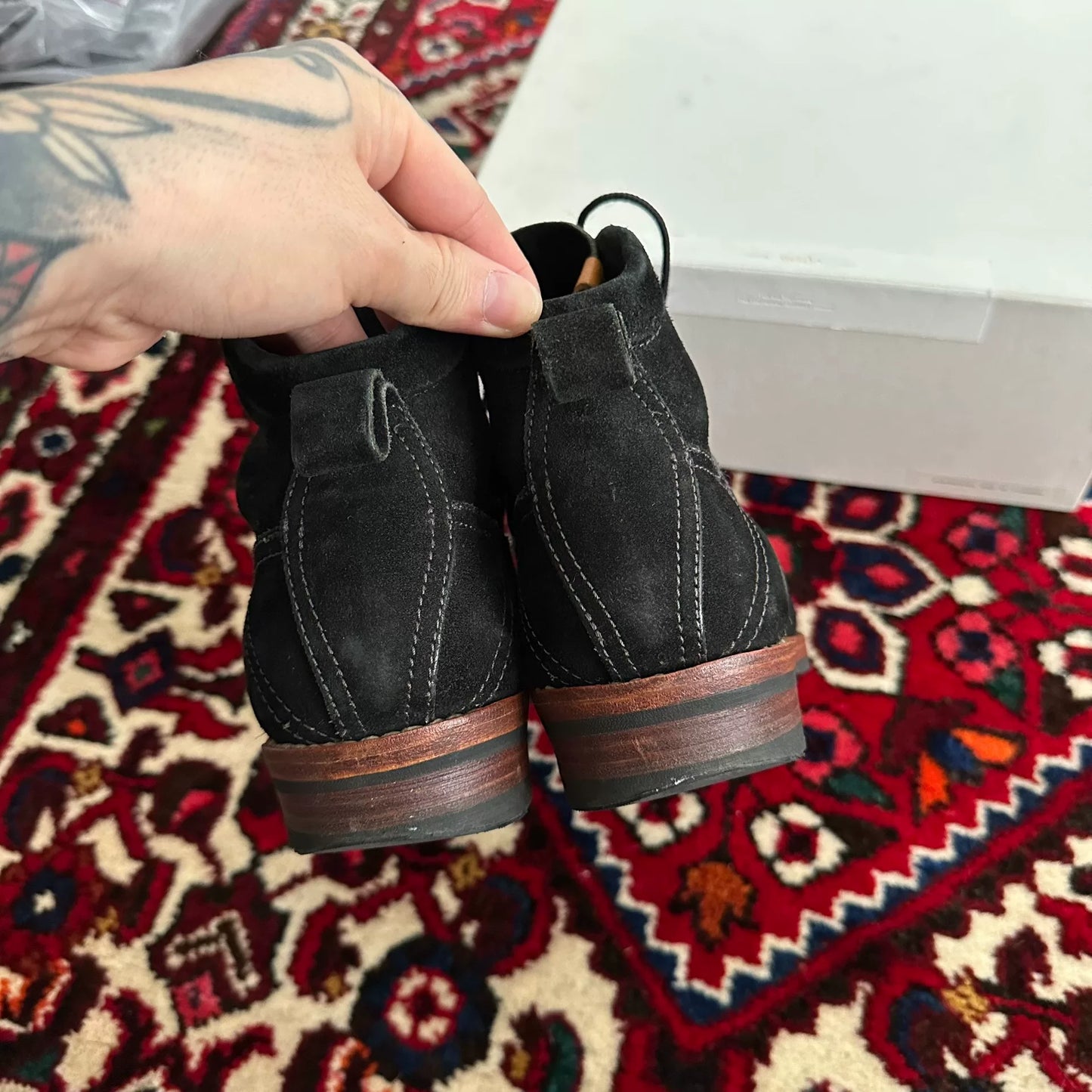 visvim beard boots folk size 8