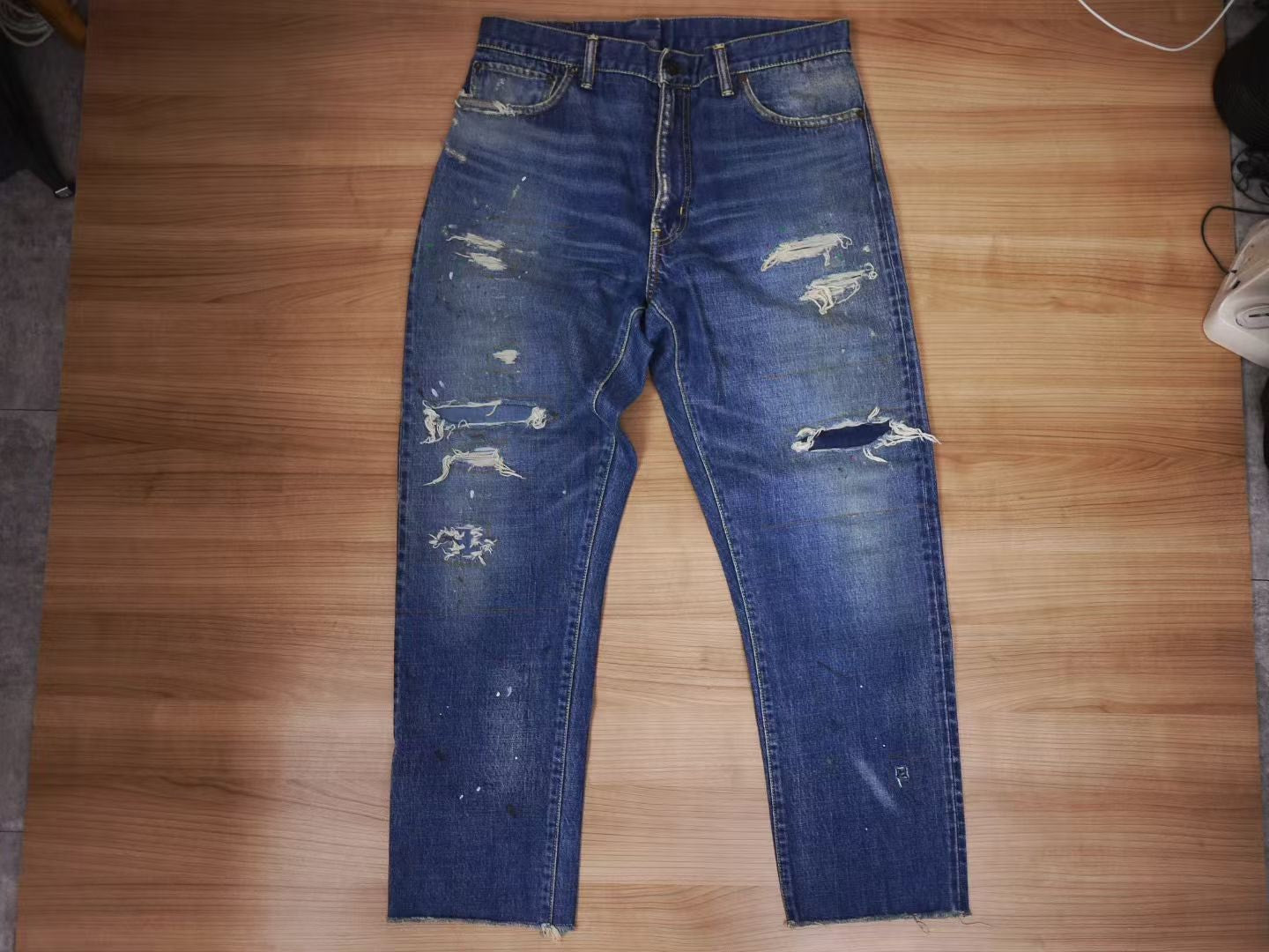 VISVIM 18SS JOURNEYMAN PANTS TACKED CRASH