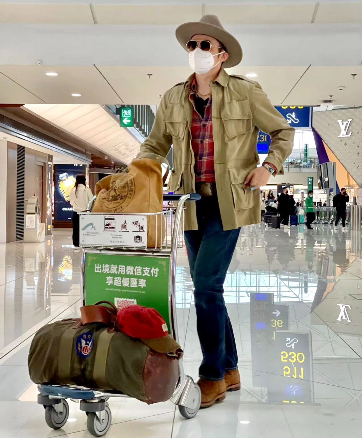 2013 RRL Military Pilot Duffle Bag