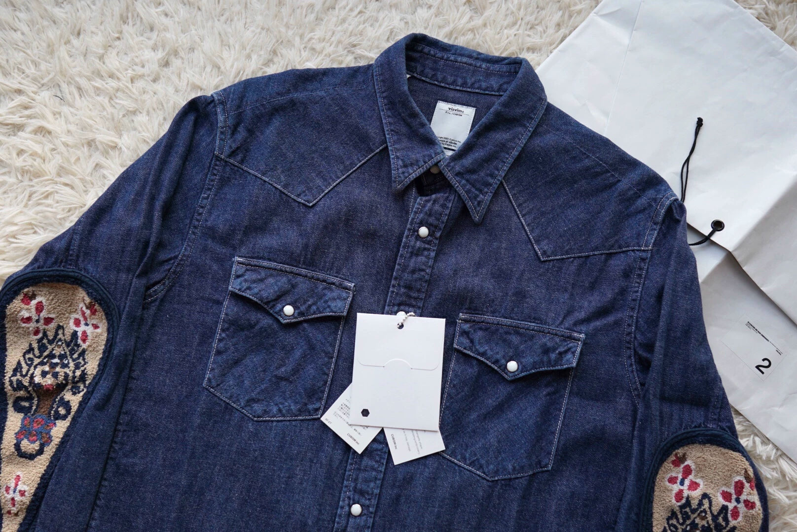 visvim Albacore One Wash Embroidery Denim Shirt