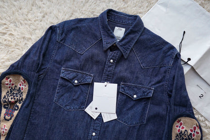 visvim Albacore One Wash Embroidery Denim Shirt