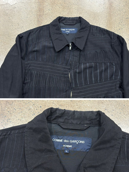 CDG Homme Striped Wool Jacket
