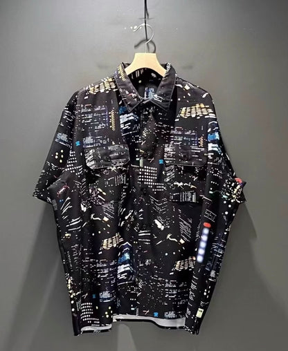 BEAMS SSZ Functional Pocket Hawaiian Shirt