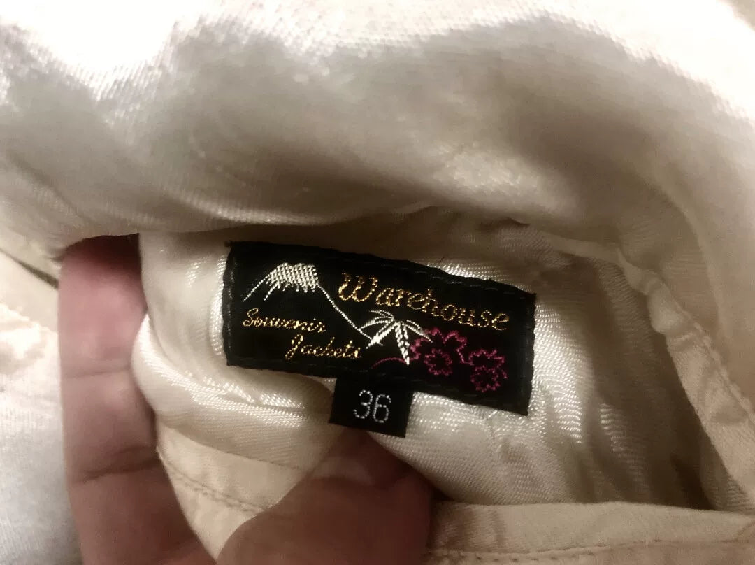 vintage embroidered bomber jacket with dual sides