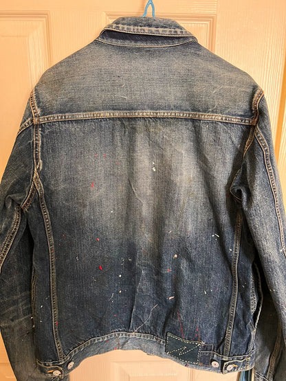 visvim 101 JKT Dry Damaged Denim Jacket