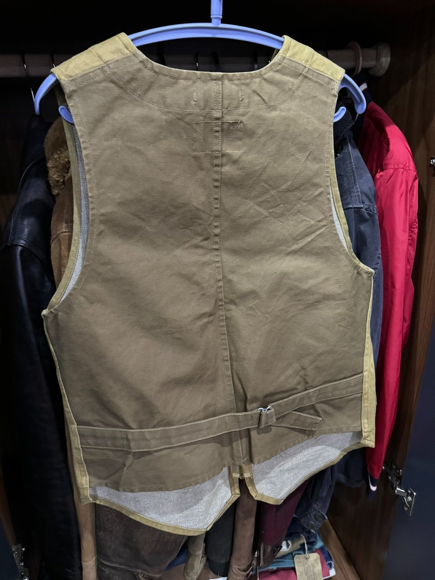 nigel cabourn canvas vest with pockets