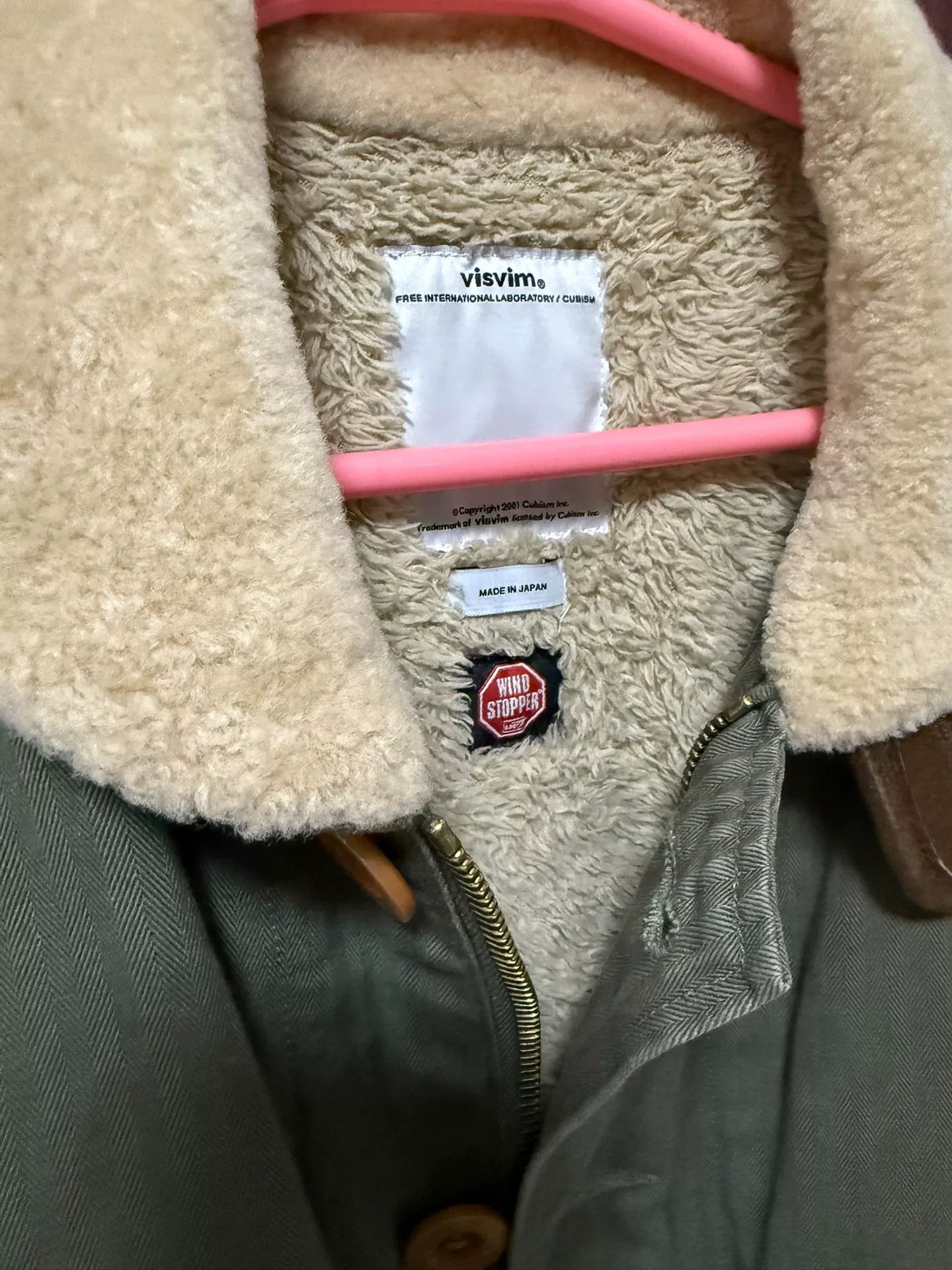 Visvim Deckhand Shearling Collar Jacket