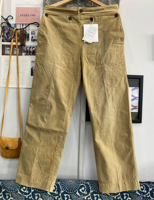 visvim 22ss holman pants damaged beige